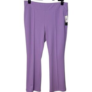 Soho Apparel Pants Lilac Flare Pull On Ribbed‎ in Size 2X  NWT